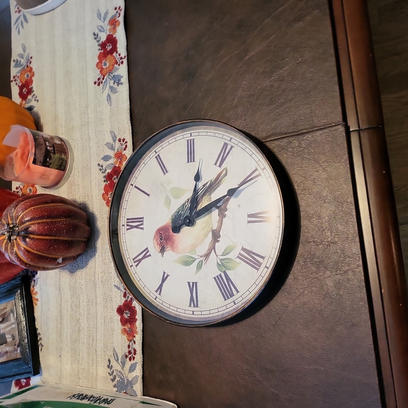 Kirklands Accents 2 Wall Clock With Bird Themed Dial Westclox Poshmark